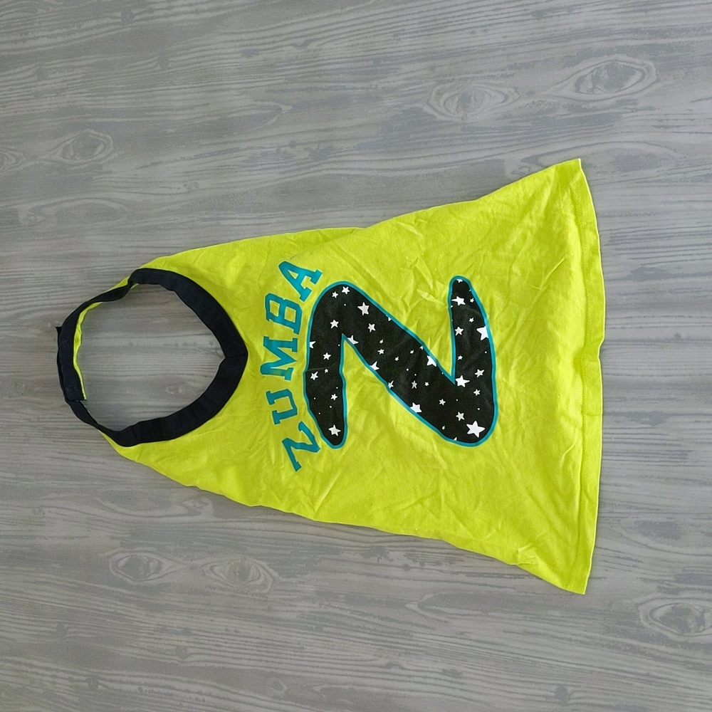 Neon green/yellow halter top by Zumba